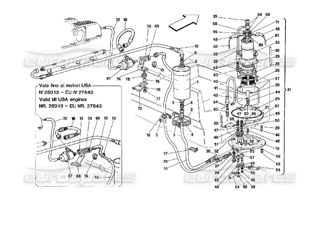 Part diagram containing part number 10615470