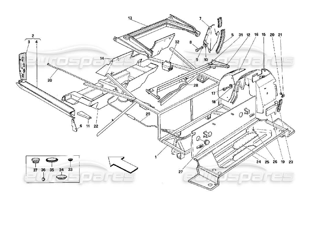 Part diagram containing part number 40136707