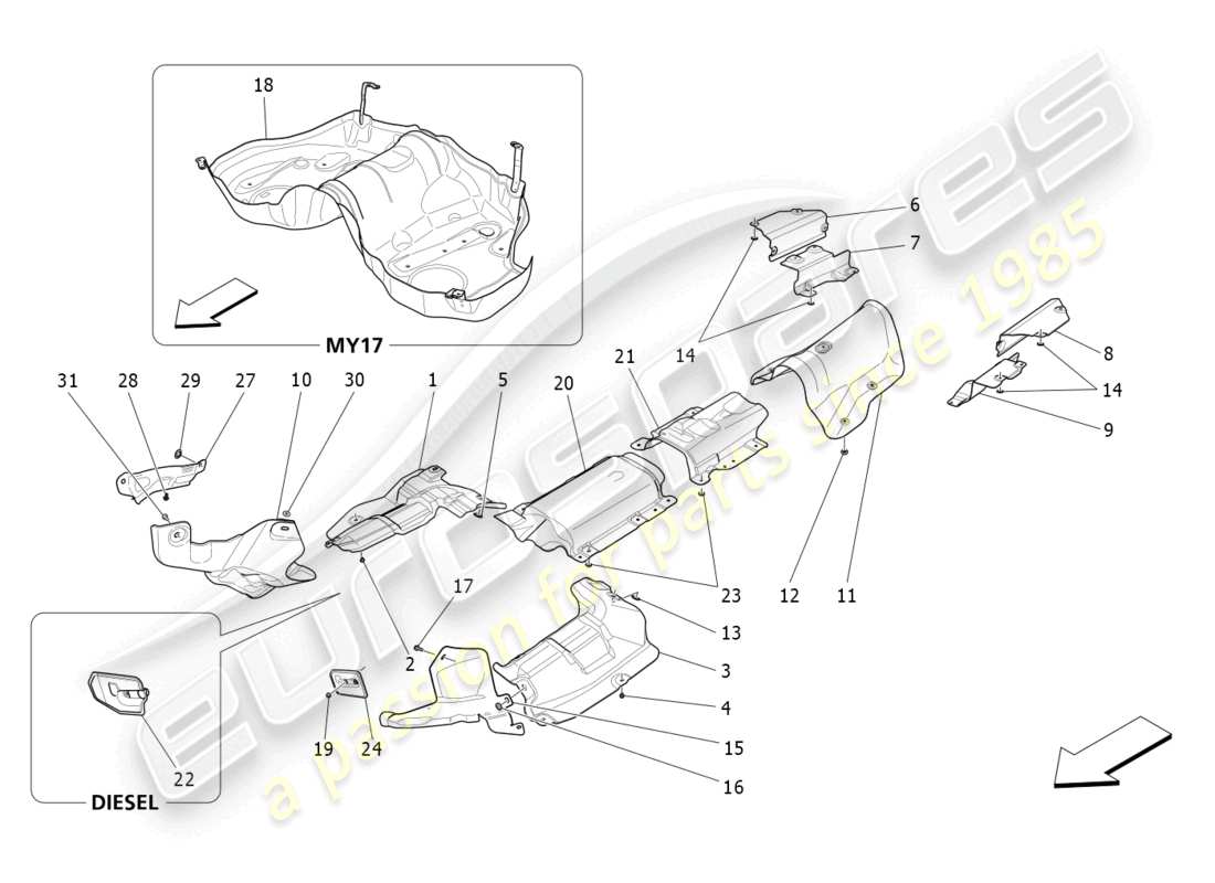 Part diagram containing part number 670038173