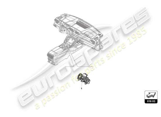 a part diagram from the Lamborghini Urus S (Accessories) parts catalogue