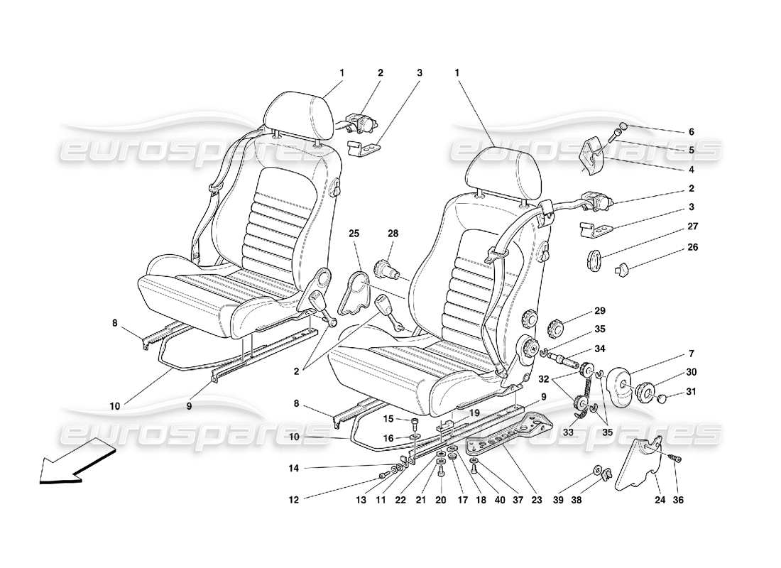 Part diagram containing part number 64795800