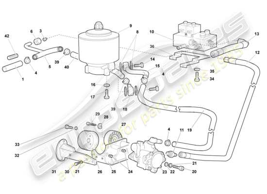 a part diagram from the Lamborghini Murcielago Coupe (2006) parts catalogue