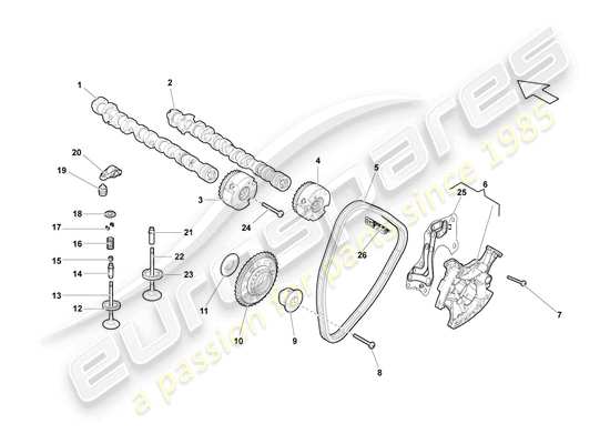 a part diagram from the Lamborghini LP550-2 Coupe (2012) parts catalogue