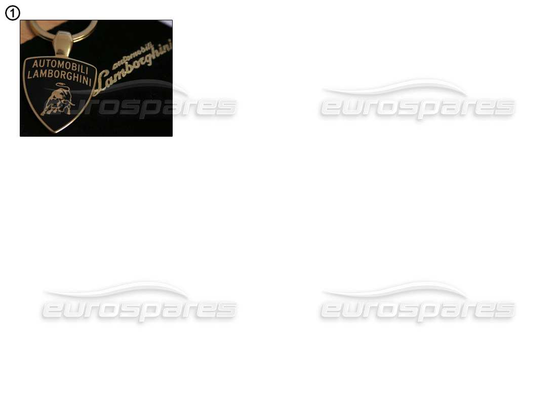 Lamborghini Miscellaneous Lamborghini Porte-clés Diagramme de pièce