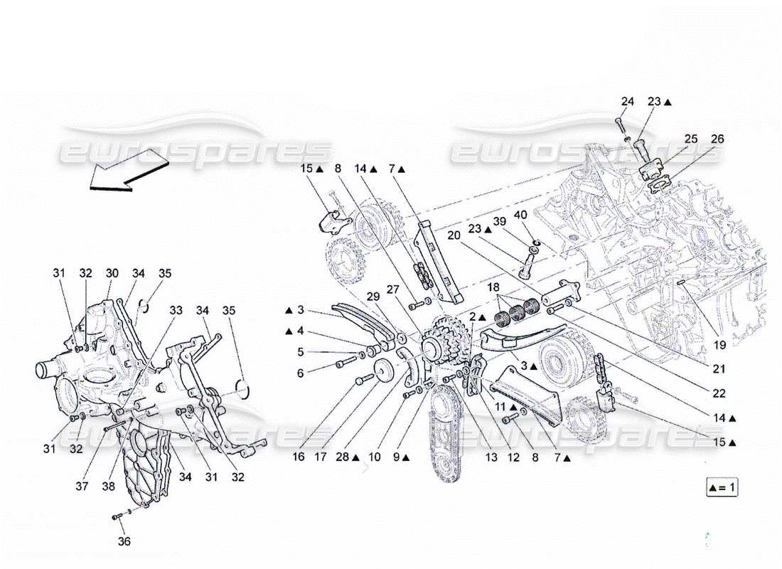 Maserati QTP. (2010) 4.2 Horaire Diagramme de pièce