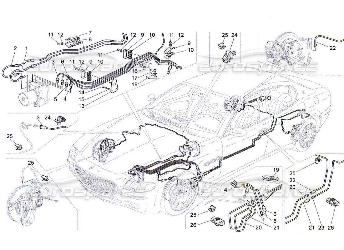 Maserati QTP. (2010) 4.2 lignes Diagramme de pièce