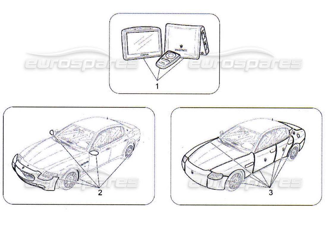 Maserati QTP. (2010) 4.2 Accessoires après-vente Diagramme de pièce