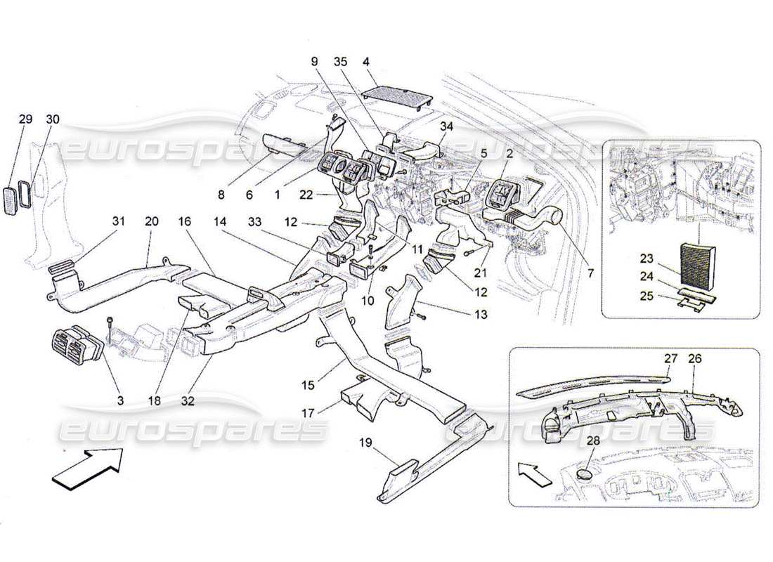 Maserati QTP. (2010) 4.2 Unité A c : Diffusion Diagramme de pièce