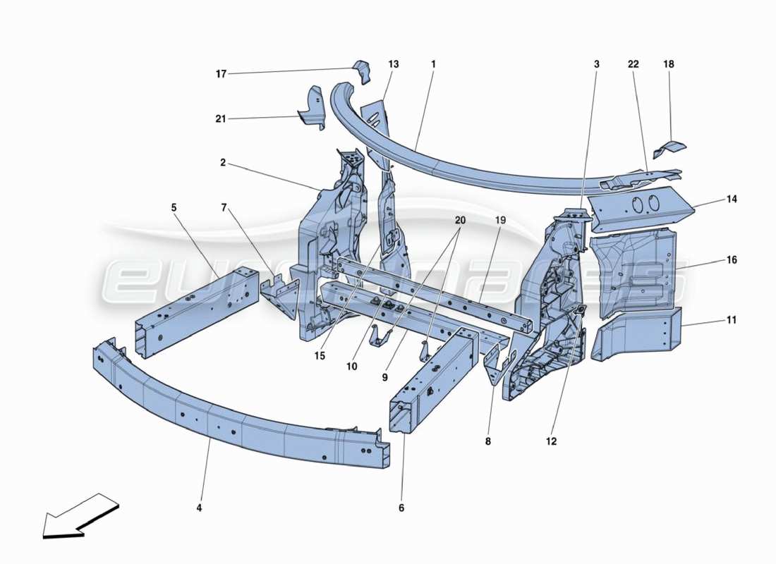 Part diagram containing part number 301010