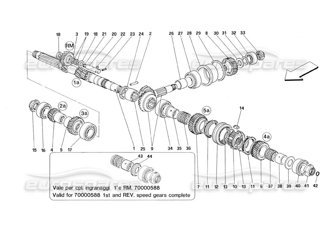 Part diagram containing part number RNT-45
