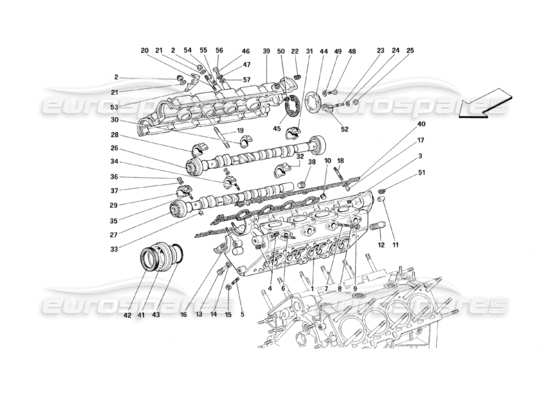 a part diagram from the Ferrari 348 parts catalogue