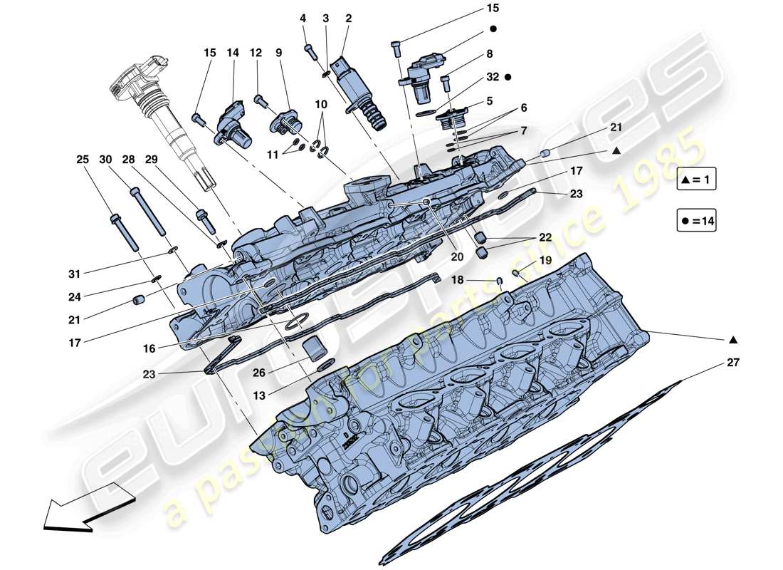 Part diagram containing part number 14303821