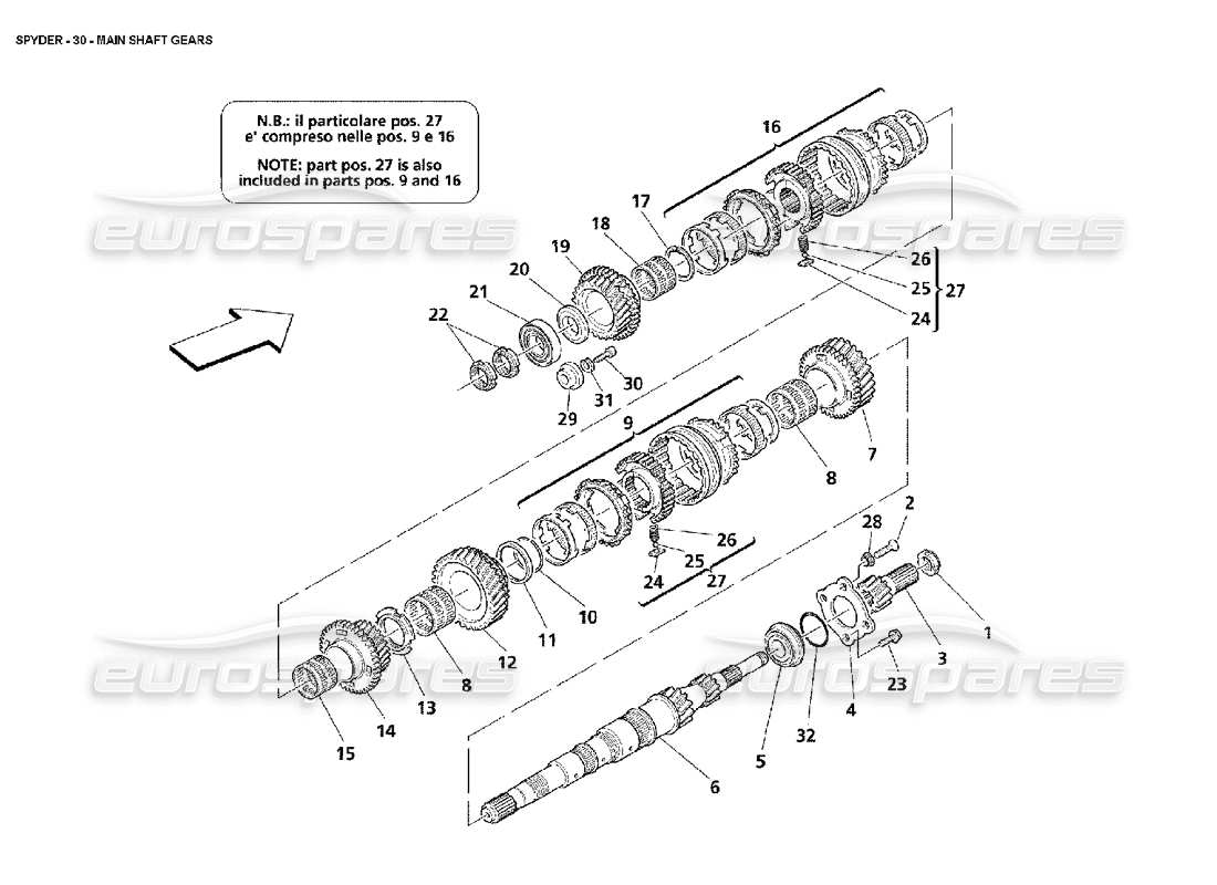 Part diagram containing part number 182335