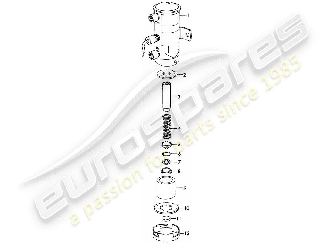 Porsche 911/912 (1965) pièces détachées - pour - pompe à carburant - ÉLECTRIQUE - D >> - MJ 1968 Schéma des pièces