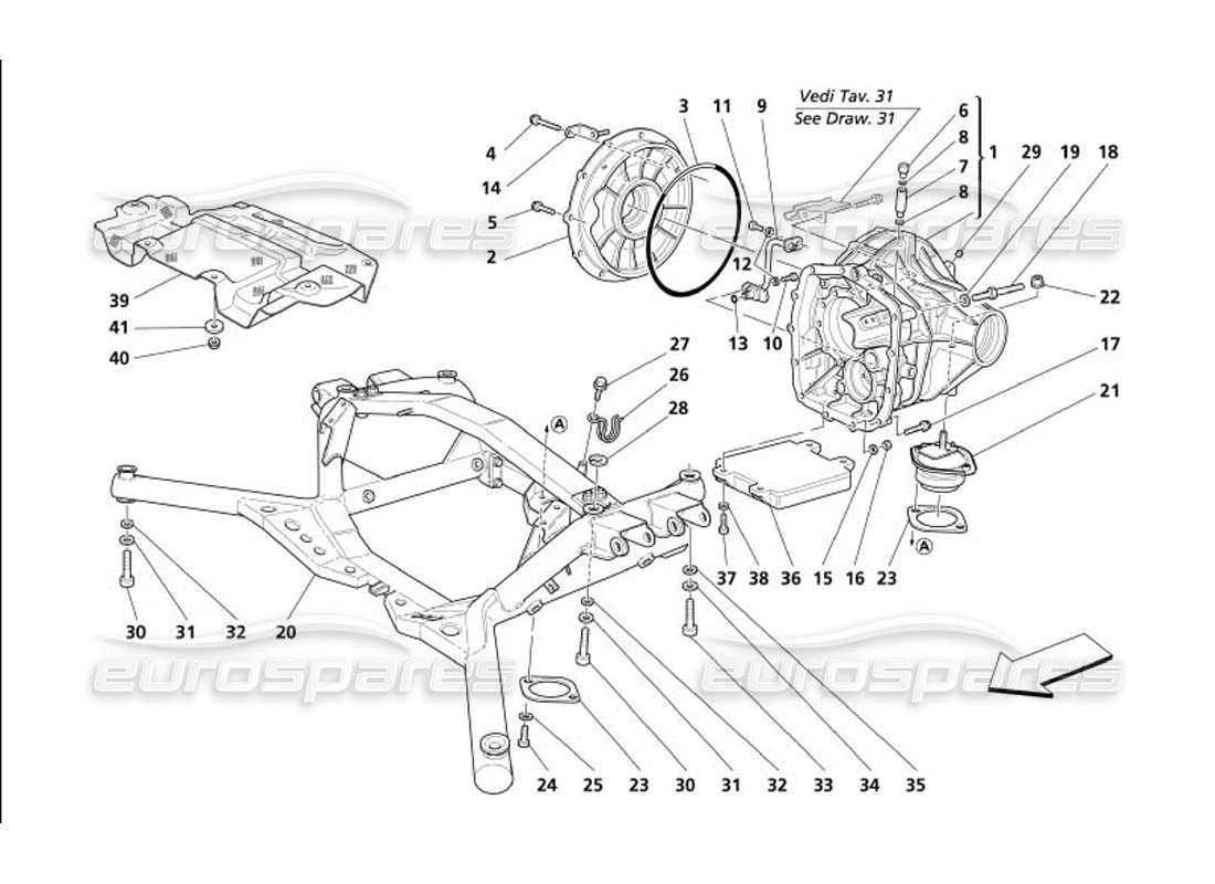 Part diagram containing part number 13415400