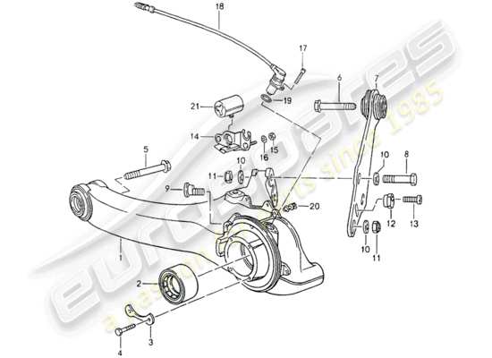 a part diagram from the Porsche 964 (1990) parts catalogue