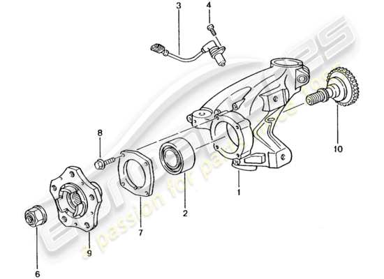 a part diagram from the Porsche 996 T/GT2 (2002) parts catalogue