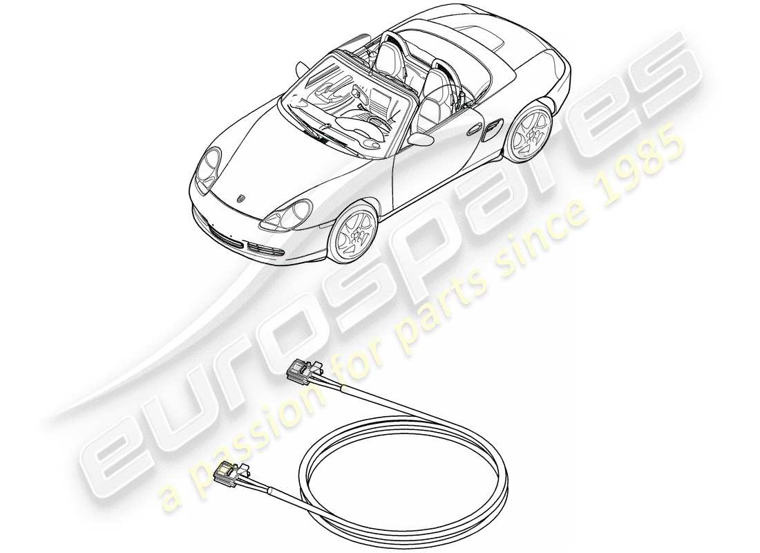 Porsche Boxster 986 (1998) FIBRE OPTIQUE LÉGÈRE - D - MJ 2003>> Schéma des pièces