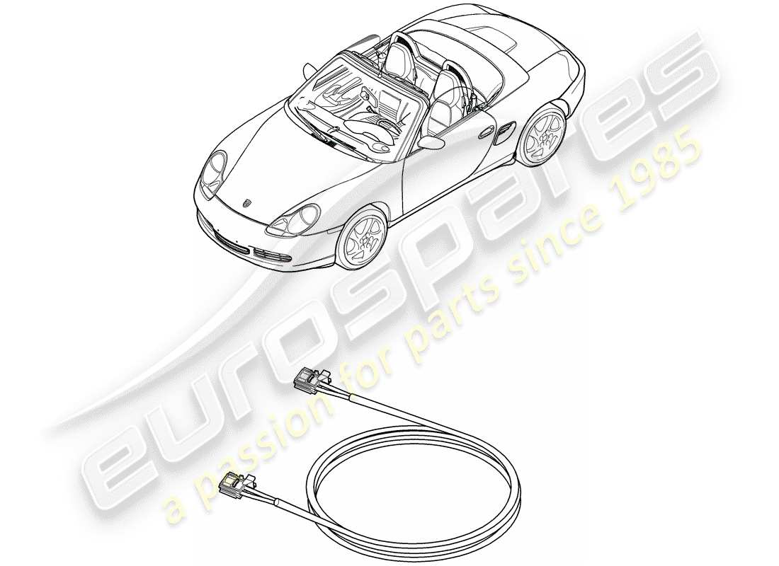 Porsche Boxster 986 (1999) FIBRE OPTIQUE LÉGÈRE - D - MJ 2003>> Schéma des pièces