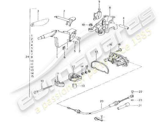 a part diagram from the Porsche Boxster 986 (2000) parts catalogue
