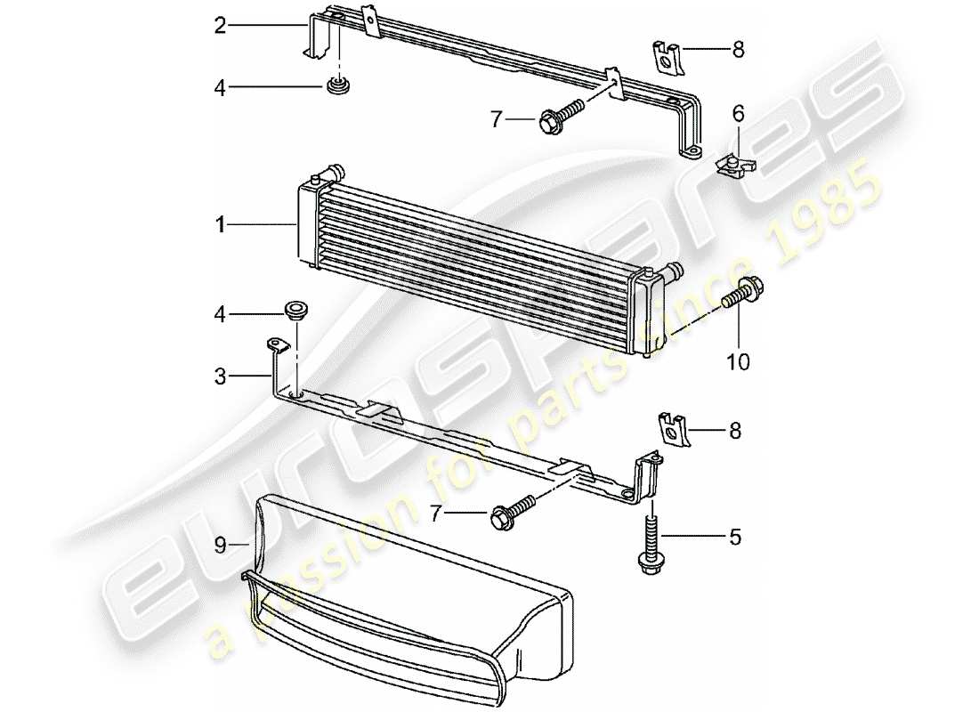 Porsche Boxster 986 (2001) RADIATEUR - D - MJ 2000>> Schéma des pièces