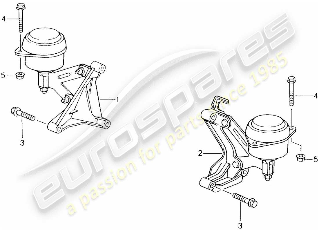 Porsche Boxster 986 (2001) tiptronic - montage de la boîte de vitesses Diagramme de pièce