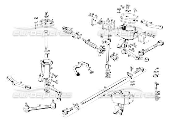 a part diagram from the Maserati Ghibli 4.7 / 4.9 parts catalogue