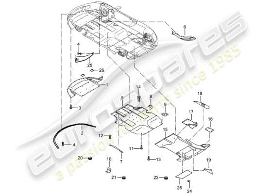 a part diagram from the Porsche Carrera GT (2004) parts catalogue