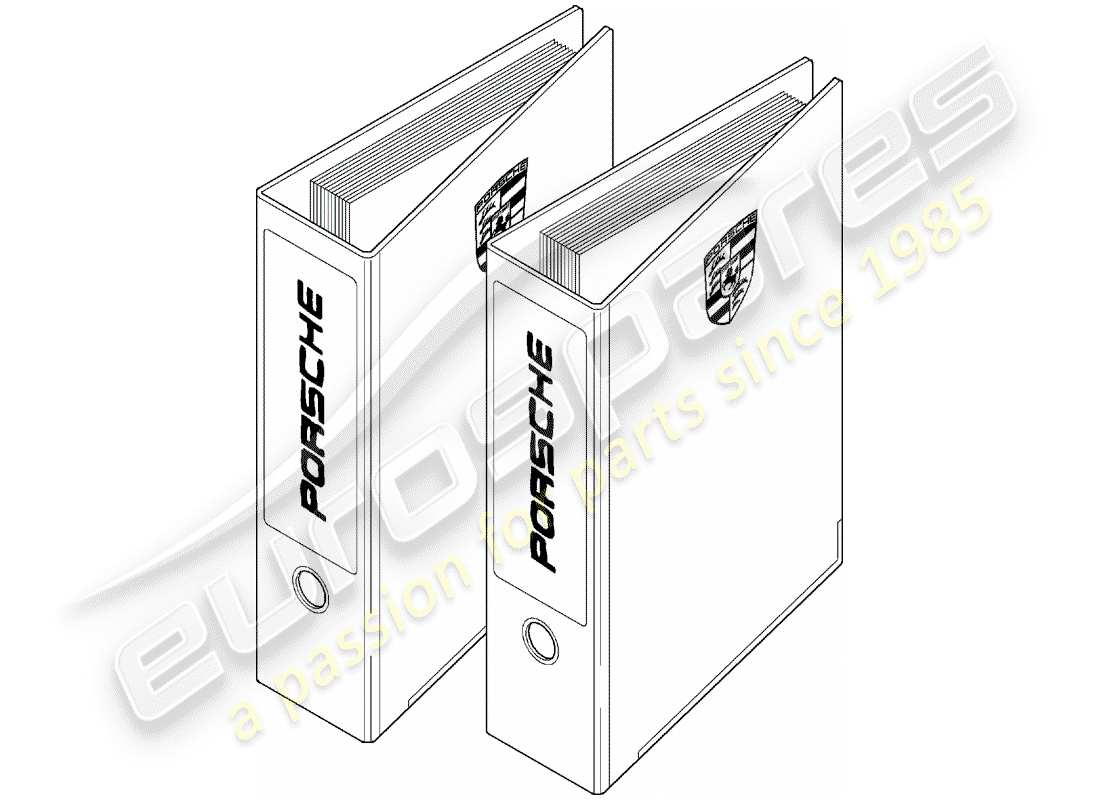 Porsche After Sales lit. (1995) DOCUMENTATION DE L'ATELIER Diagramme de pièce