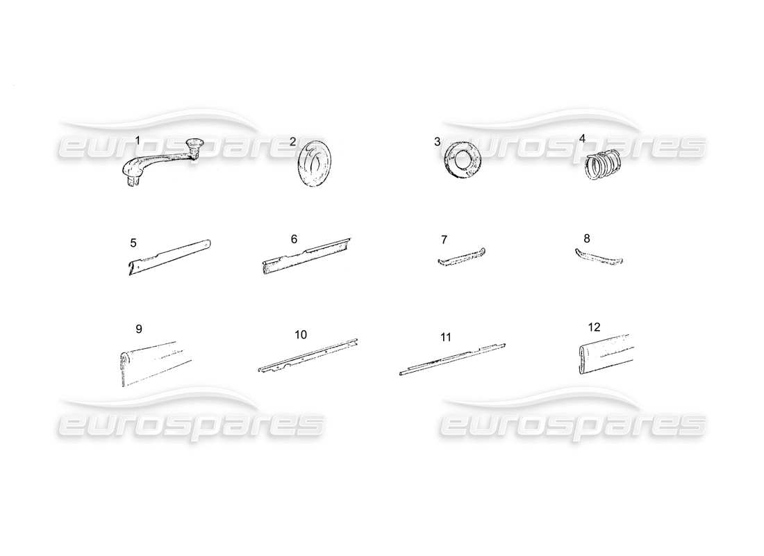 Ferrari 250 GT (carrosserie) Porte (suite) Schéma des pièces