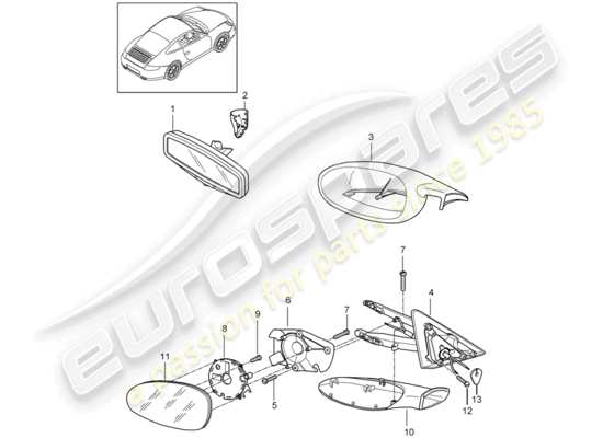 a part diagram from the Porsche 997 parts catalogue