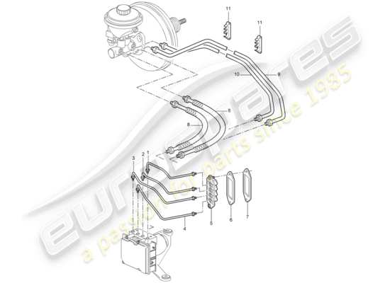 a part diagram from the Porsche 997 GT3 (2011) parts catalogue