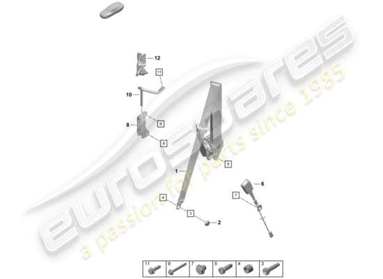 a part diagram from the Porsche Boxster Spyder (2020) parts catalogue