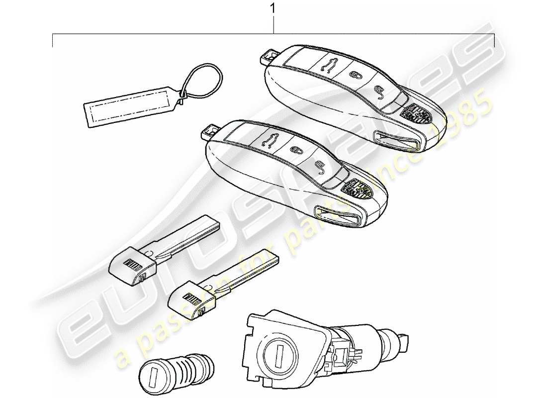 Porsche Cayenne E2 (2015) kits de réparation Diagramme de pièce