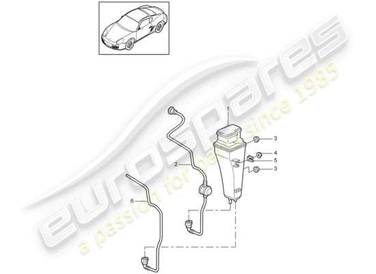 a part diagram from the Porsche Cayman 987 (2010) parts catalogue