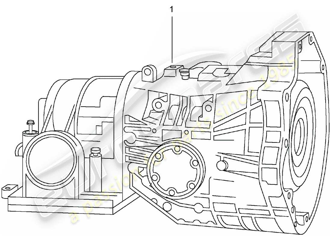 Porsche Replacement catalogue (1970) Transmission automatique Diagramme de pièce