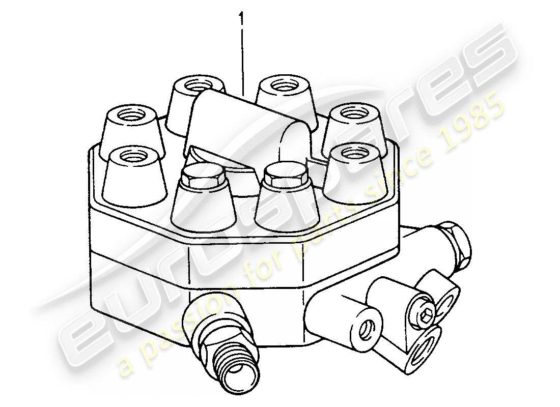 Porsche Replacement catalogue (1985) DISTRIBUTEUR DE CARBURANT Schéma des pièces