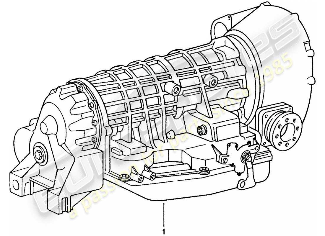 Porsche Replacement catalogue (1985) transmission de remplacement Diagramme de pièce