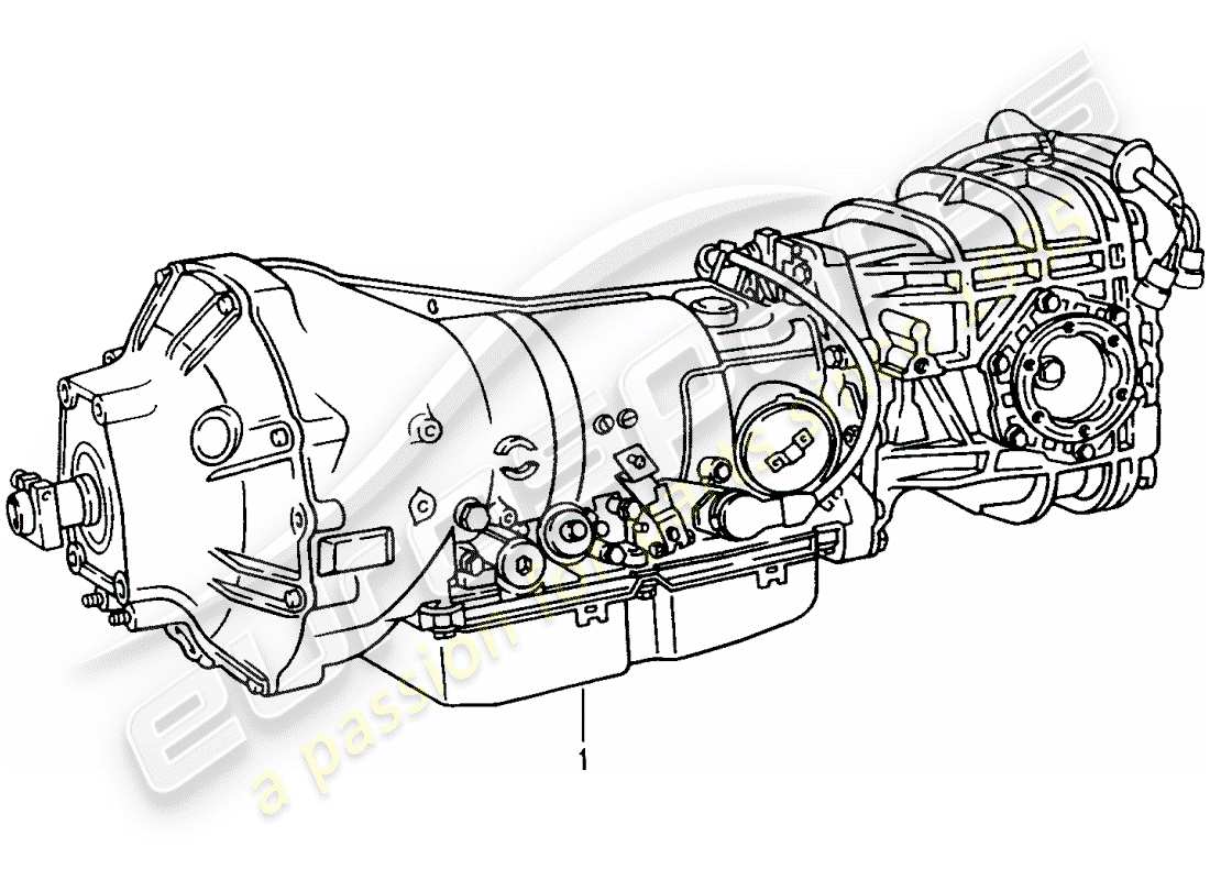 Porsche Replacement catalogue (2007) Transmission automatique Diagramme de pièce