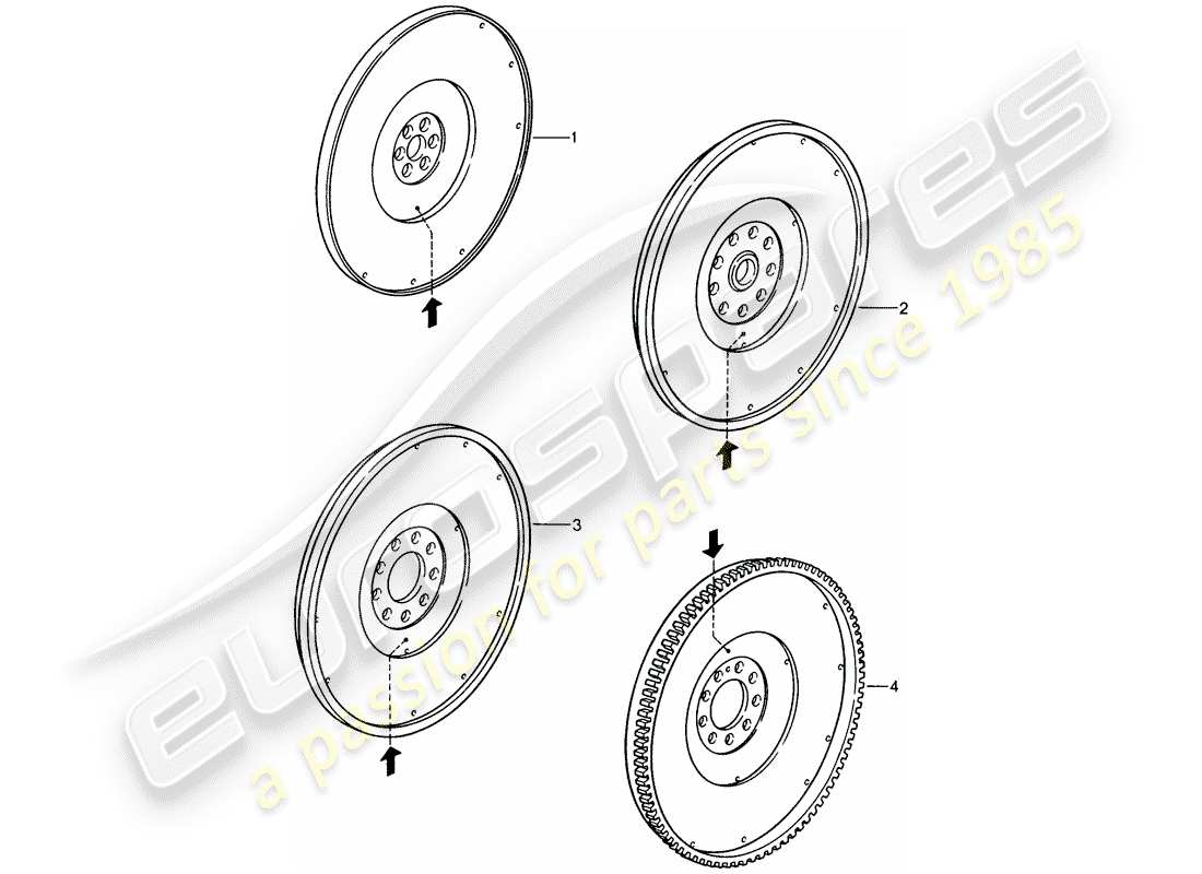 Porsche Replacement catalogue (2009) VOLANT Schéma des pièces