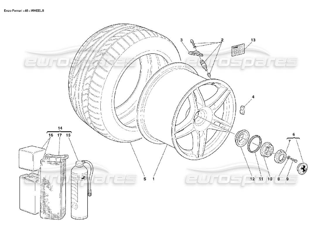 Part diagram containing part number FWHE059