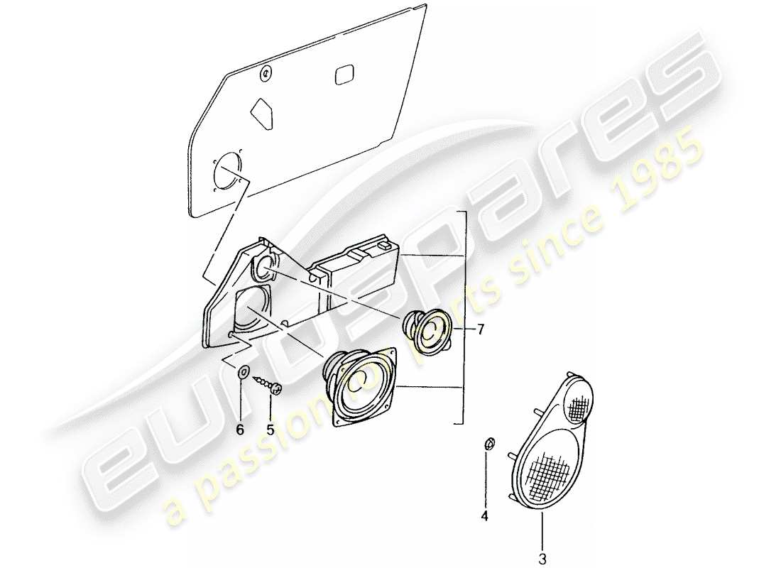 Porsche Tequipment catalogue (1998) Systeme audio Schéma des pièces