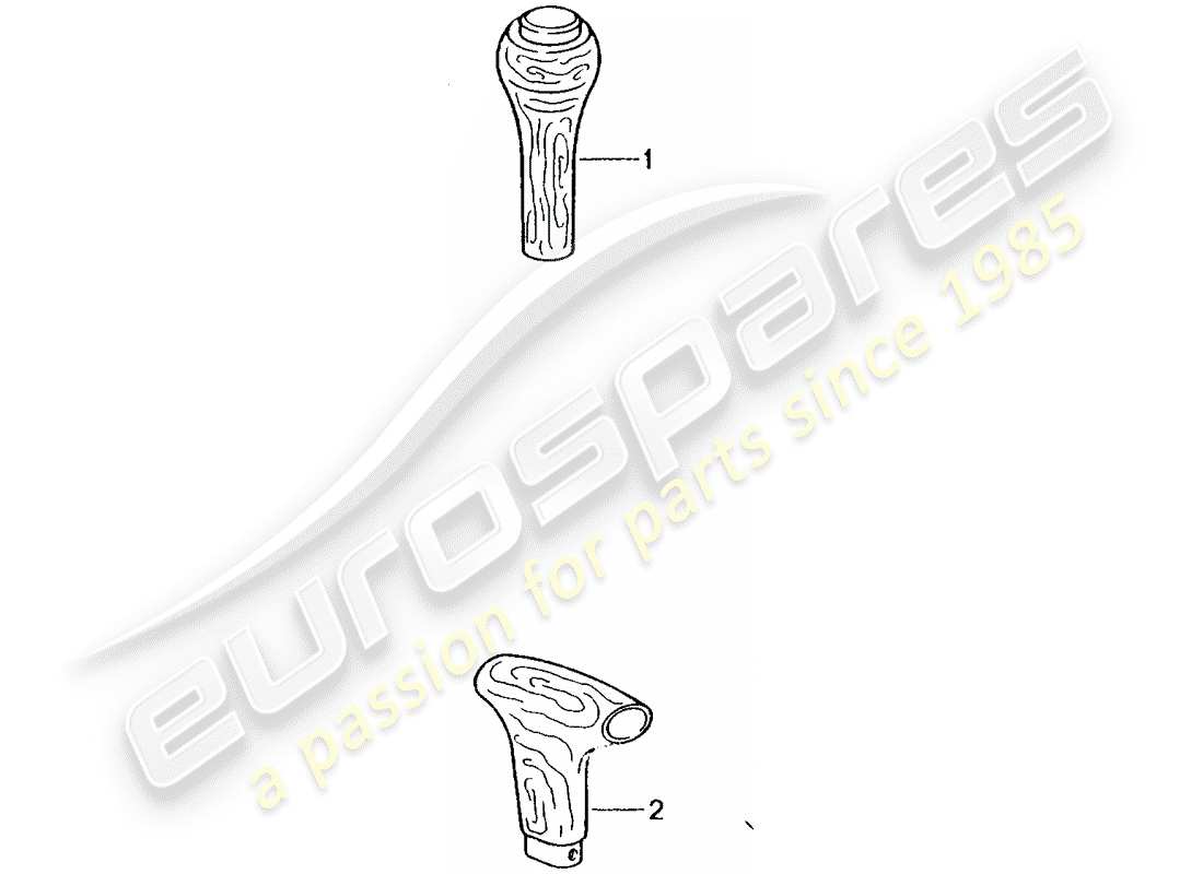 Porsche Tequipment catalogue (2003) levier sélecteur Schéma des pièces