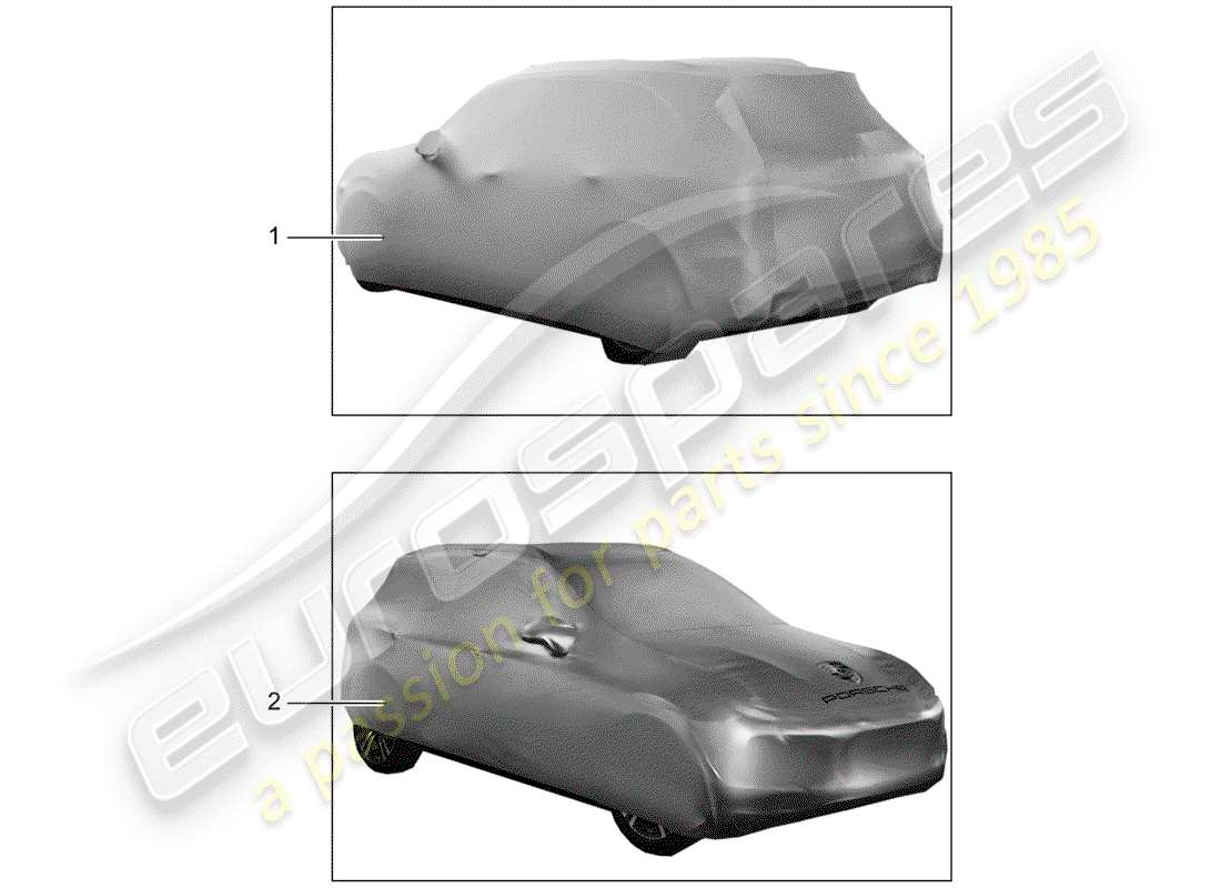 Porsche Tequipment Macan (2014) COUVERTURE Schéma des pièces