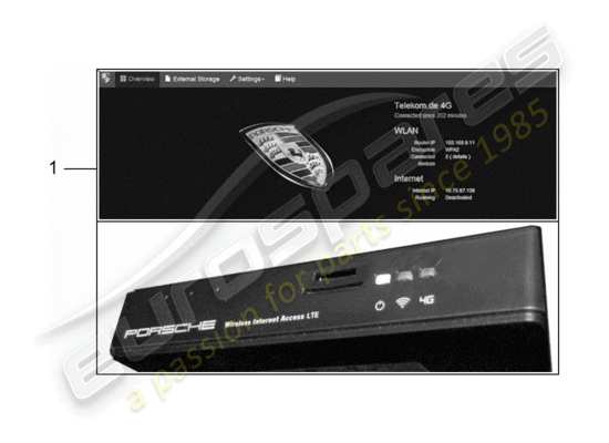 a part diagram from the Porsche Tequipment Macan parts catalogue