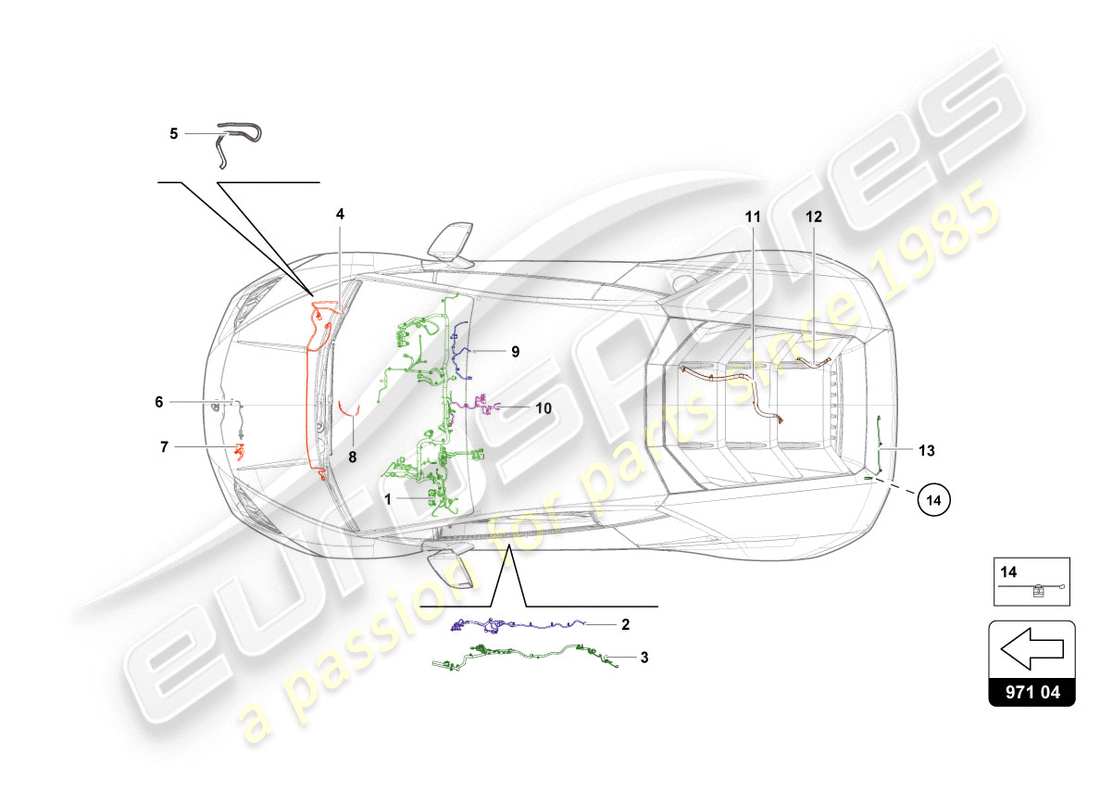 Part diagram containing part number 4T1971051