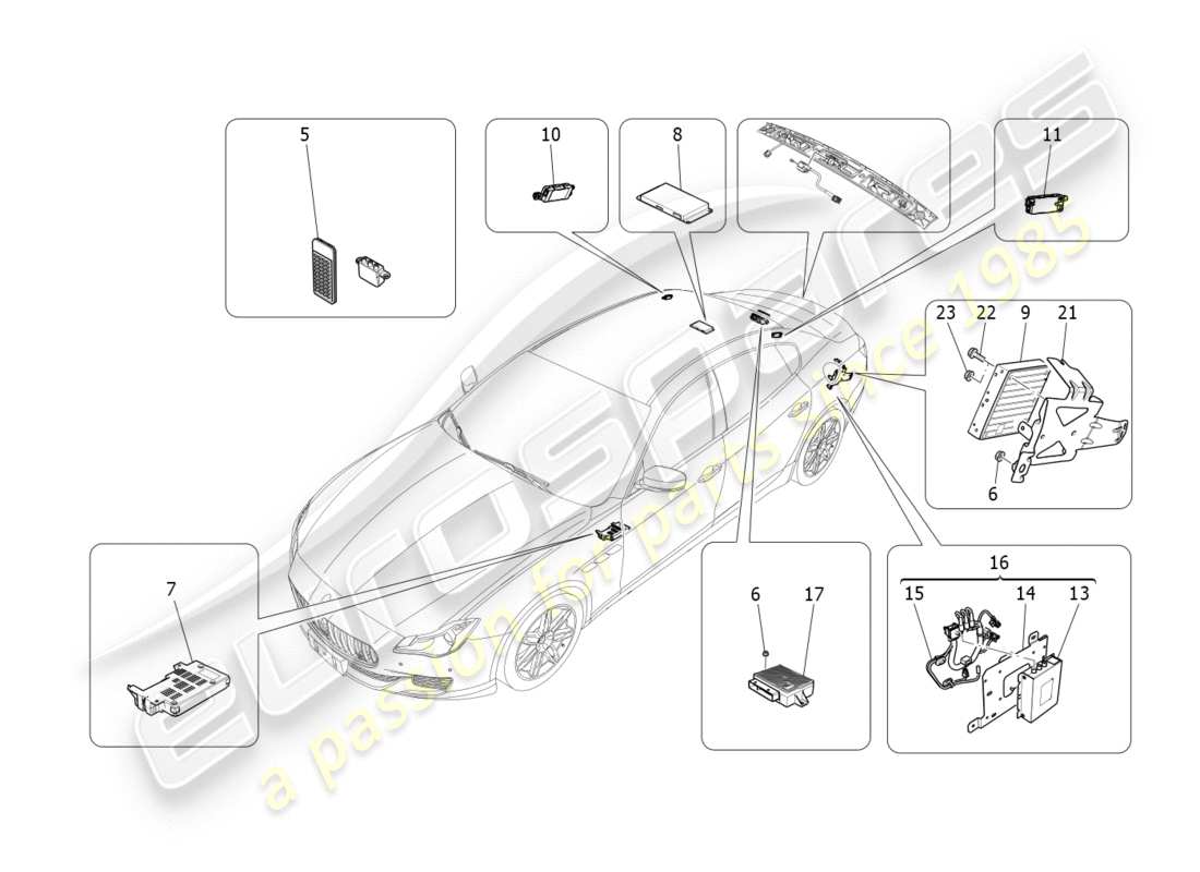 Maserati QTP 3.0 TDS V6 275HP (2015) ce système Diagramme de pièce