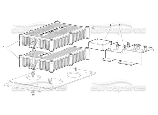 a part diagram from the Lamborghini Diablo SV (1997) parts catalogue