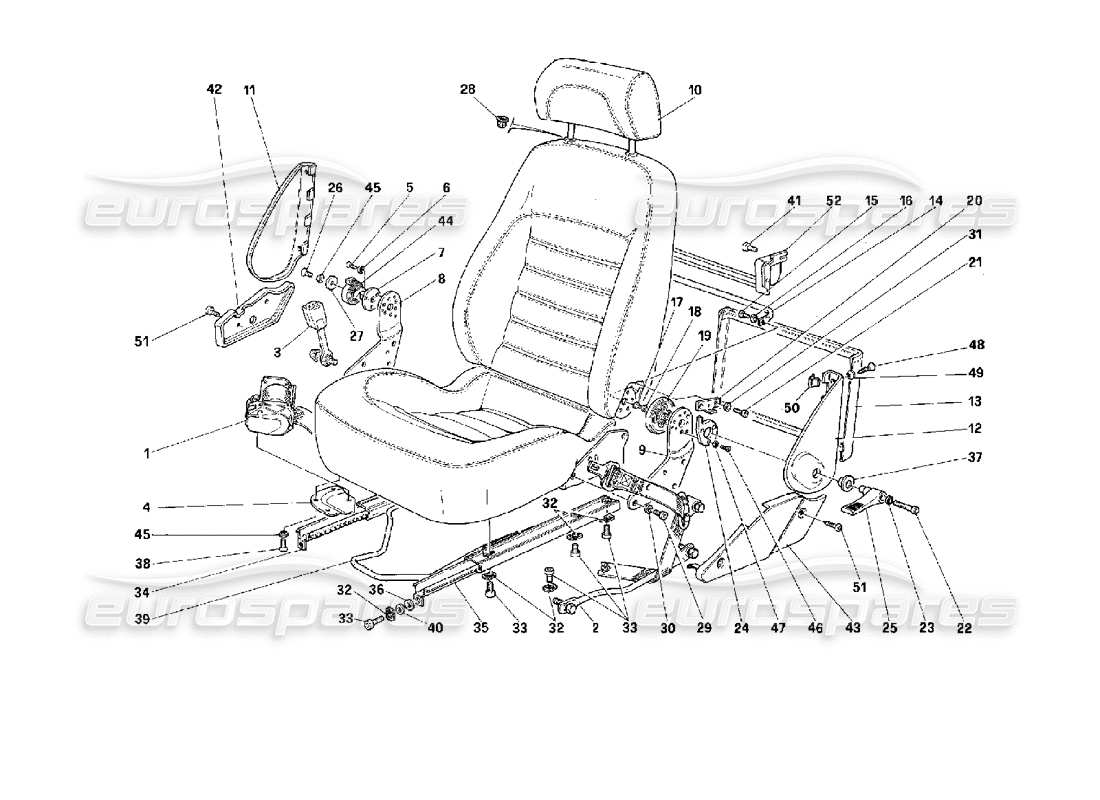 Part diagram containing part number 62752500