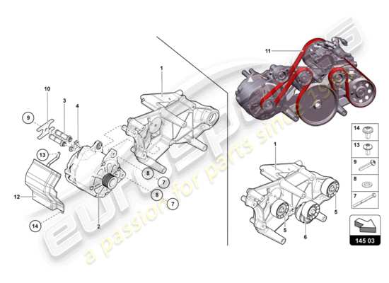 a part diagram from the Lamborghini LP750-4 SV COUPE (2015) parts catalogue